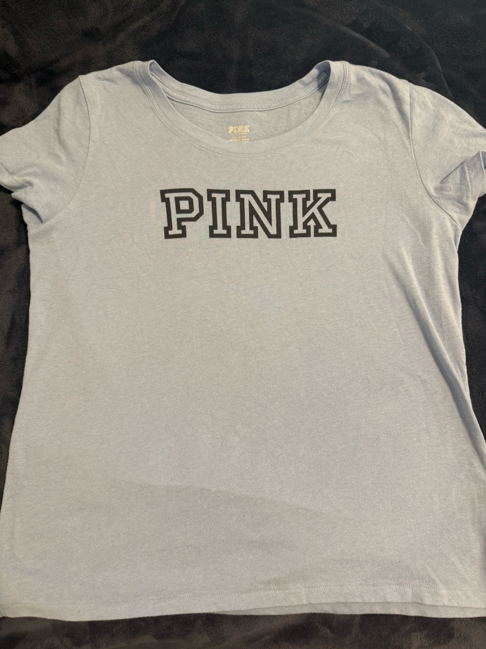 PINK Victoria's Secret Crewneck Tee in Light Blue